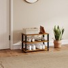 HOMLUX 3 Tier Shoe Rack Storage Organizer for 9 Pairs No Tools Needed - 3 of 4
