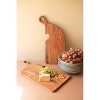 Rustic Wooden Cutting Boards with Heart 0.65" Tall – Set of 2 by Kalalou - 3 of 4