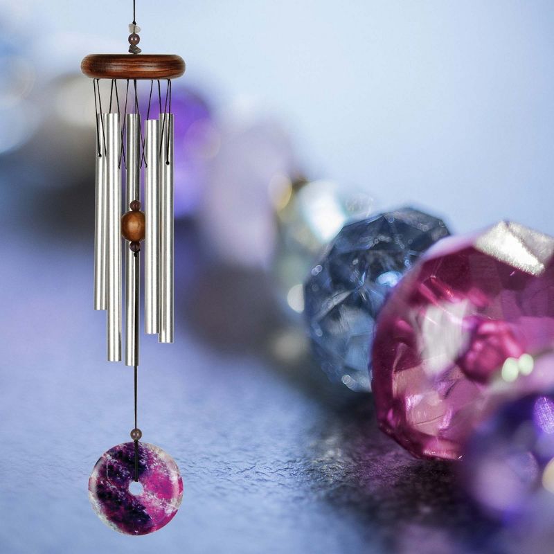 Woodstock Windchimes Woodstock Amethyst Chime Petite, Wind Chimes For Outside, Wind Chimes For Garden, Patio, and Outdoor Décor, 16"L, 2 of 9