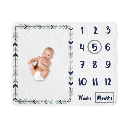 Baby month best sale blanket target