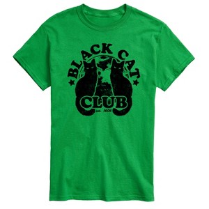 Men's - Instant Message - Black Cat Club Short Sleeve Graphic T-Shirt - 1 of 4