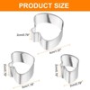 Unique Bargains Durable Rust-proof Dishwasher Safe Cookie Cutter Assorted Sizes 3 Pcs - 2 of 4
