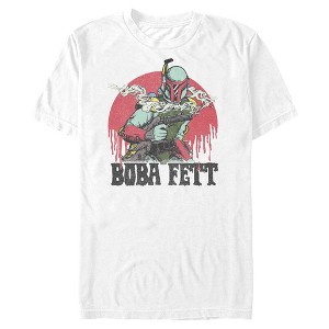 Men's Star Wars Boba Fett Retro Smoking Gun T-Shirt - 1 of 4