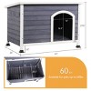 Small Wooden Outdoor Dog House, Dog House Big With Waterproof Roof, Pet House Dogs With Weather-Resistant Design-Cuddlewood - 4 of 4