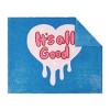 Makers Collective 'It's All Good' Throw Blanket Blue - 2 of 4