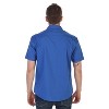 Gioberti Men's Casual Western Solid Short Sleeve Shirt With Pearl Snaps - 3 of 4