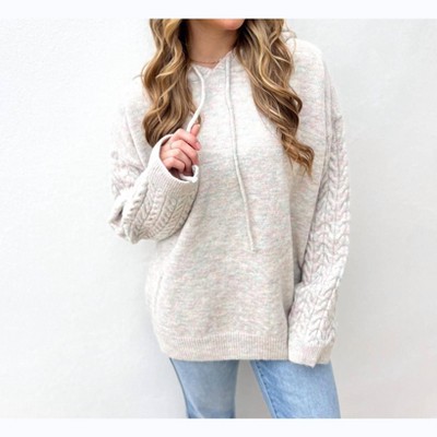 Women's Christmas Everywhere Cable Sleeve Pullover - &merci