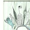 Carnation Home Fashions "Funky City" Heavier Weight 100% polyester Fabric shower curtain - Multi 70x72" - 2 of 3