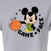 Women's - Disney - Game Face Basketball Cropped Graphic T-Shirt - 2 of 4