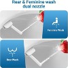 Non-Electric Elongated Bidet Toilet Seat with Self-Cleaning Dual Nozzles, Soft-Close Quiet Lid, Adjustable Water Spray, Easy Installation, White - 4 of 4