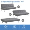 Tangkula 3-Seat Adjustable Sofa Bed Long Sofa with 3 Adjustable Angles for Living Room, Bedroom - 3 of 4