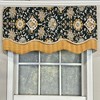 RLF Home Centennial Glory Window Treatment Premium Quality Valance 3" Rod Pocket 50" x 16" Cobalt Blue - 2 of 3