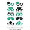 Big Dot of Happiness 2026 Green Graduation Glasses - Paper Card Stock Party Photo Booth Props Kit - 10 Count - 3 of 4