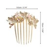 Unique Bargains Women's Portable Butterfly Rhinestones Side Comb 1 Pc - 2 of 4