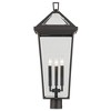 Regence 28.75 inch 3 Light Outdoor Post Light with Clear Glass in Textured Black - 3 of 4