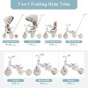 7 in 1 Baby Tricycle,Foldable Toddler Tricycle with Removable and Adjustable Parent Handle,Toddler Push Bike with Removable Pedal-3irtyhousy - 2 of 4