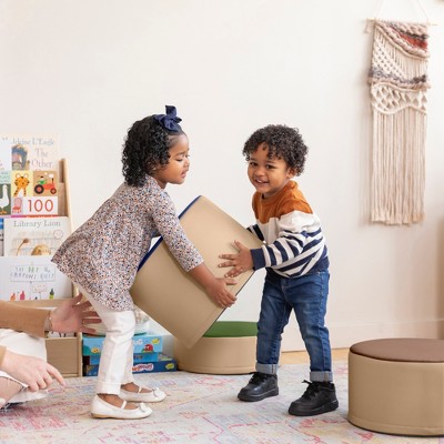 SoftZone Earthtone Foam Stump Stool Set, 3-Piece