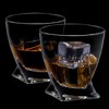 JoyJolt Atlas Crystal Whiskey Glasses - Set of 2 Old Fashioned Whiskey Glass Crystal Glass - 10.8 oz - 2 of 4