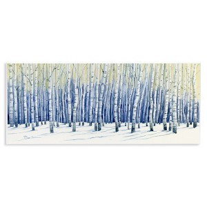 Stupell Industries Looming Winter Birch Trees Wall Plaque Art - 1 of 4