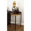 Traditional Iron Accent Table Black - Olivia & May - 2 of 4