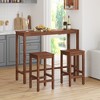 Arceso Bar Table, Counter Bar Height Pub Table, Rectangular Acacia Wood High Top Kitchen Dining Table, Indoor Use - 2 of 4
