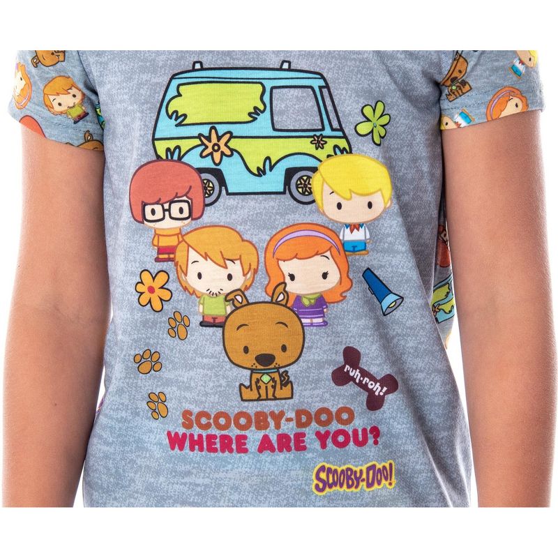 Scooby Doo Girls Pajamas Where Are You? Chibi Figures PJs, 3 of 7