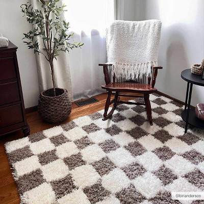 Hauteloom Rectangle Area Rug   Cream