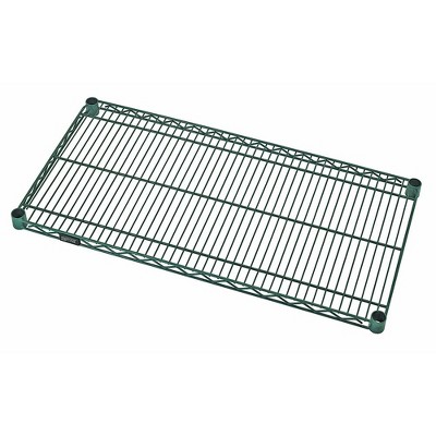Quantum Storage Systems Wire Shelf, 60"W X 21"D, 600 - 800 Lb. Capacity, Green Epoxy Antimicrobial Finish, Nsf
