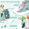 Safstar 3-in-1 Kids Slide Rocking Horse Set Convertible Toddler Slide w/ Basketball Hoop - 2 of 4