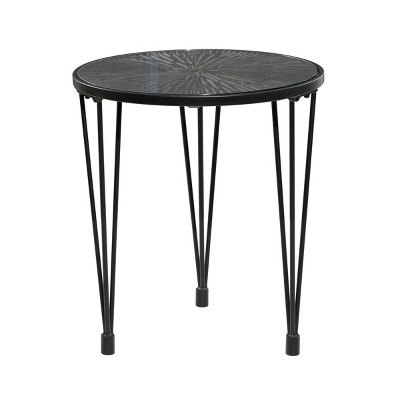 Modern Wood Accent Table Black - Olivia & May