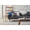 C&F Home 18" x 18" Anna Navy Solid Woven Square Throw Pillow - 3 of 4