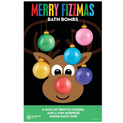 Da Bomb Bath Fizzers Holiday Reindeer Bath Bomb Advent Calendar Gift Set - 5oz/6ct