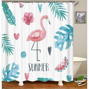 Summer Element Shower Curtains for Bathroom Waterproof Fabric Bath Curtain Durable Soft Stylish Bathroom Decor 72x72 Inch - 1 of 1