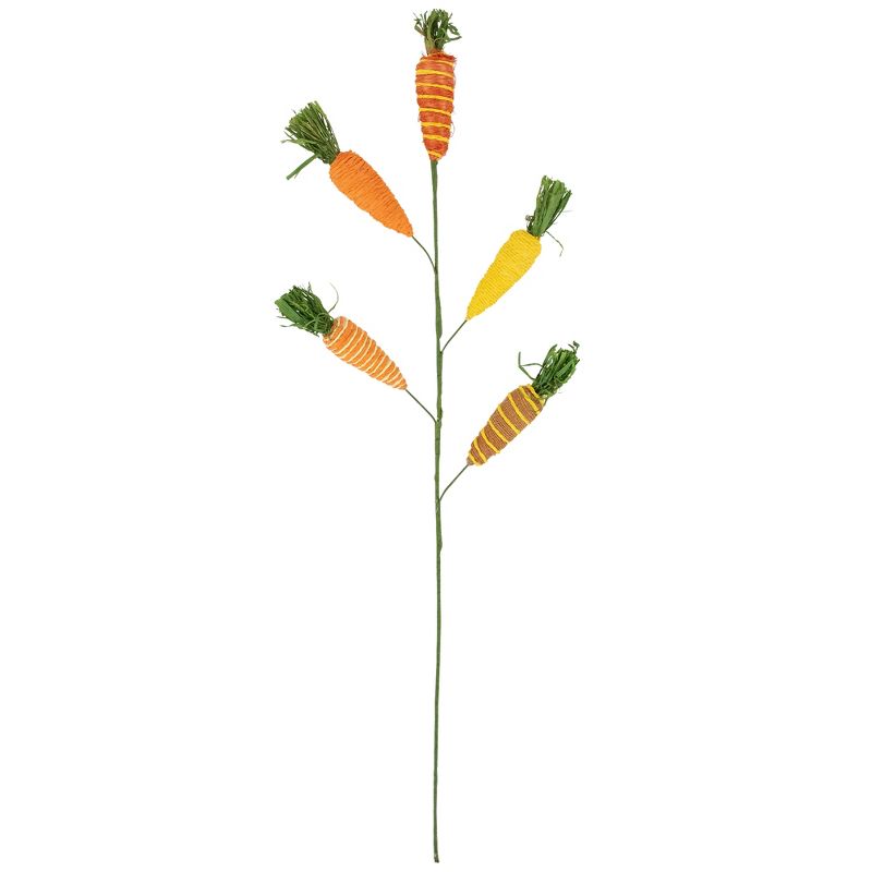 Northlight Striped Carrots Artificial Easter Spray - 23.75", 1 of 8
