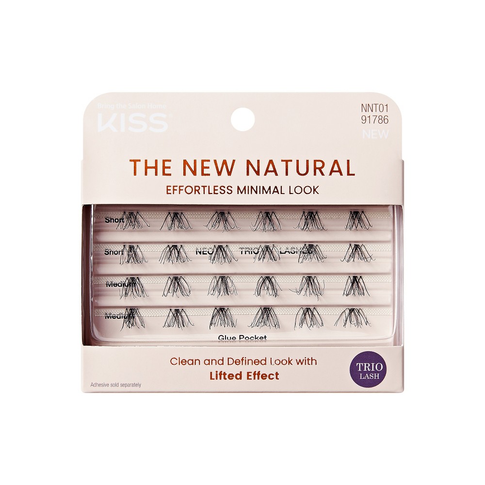 Photos - False Eyelashes KISS Products The New Natural Trio  - No 01 - 24ct