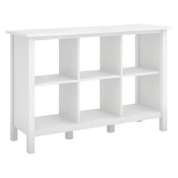 30" 6 Cube Broadview Storage Bookshelf Pure White - Bush Furniture