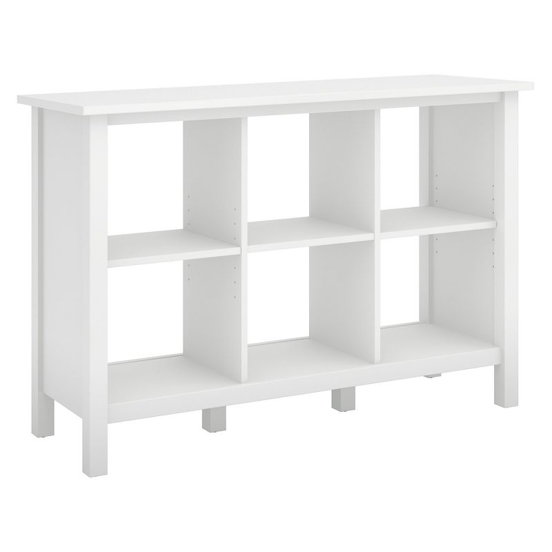 30&#34; 6 Cube Broadview Storage Bookshelf Pure White - Bush Furniture, 1 of 4