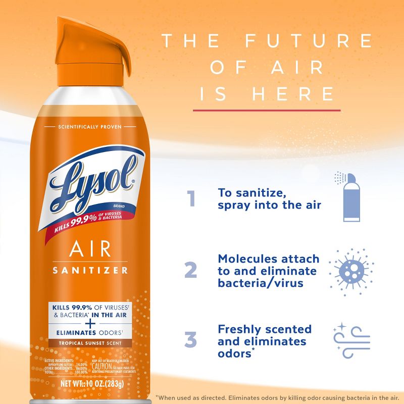 Lysol Tropical Sunset Air Sanitizer - 10oz, 5 of 7