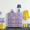 Sorbus Dresser with 9 Drawers - Furniture Storage Chest Tower Unit for Bedroom, Closet, etc - Steel Frame, Wood Top, Fabric Bins - 3 of 4