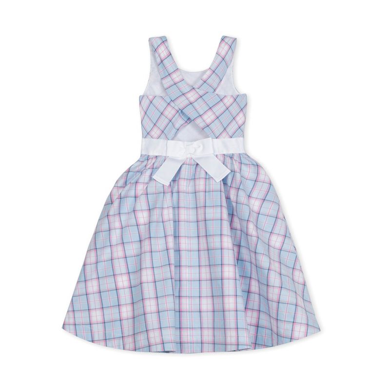Hope & Henry Girls' Sleeveless Special Occasion Party Dress with Cross Back Detail, Infant, 3 of 8