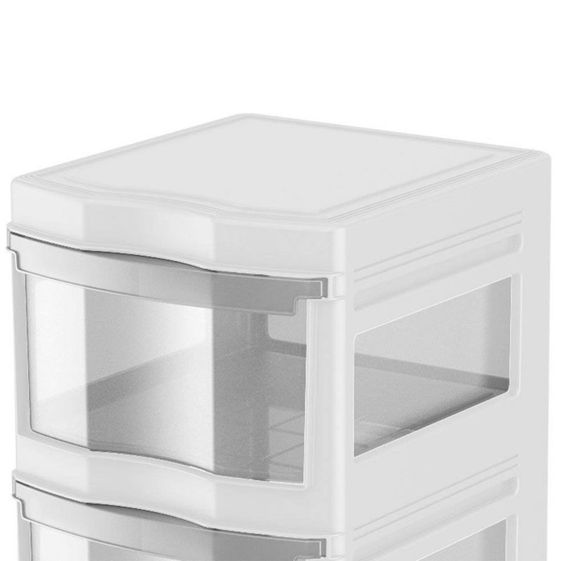 Life Story Classic 3 Shelf Standing Plastic Home Storage Organizer and Drawers with Wheels for Closet, Dorm, or Office, 3 of 7