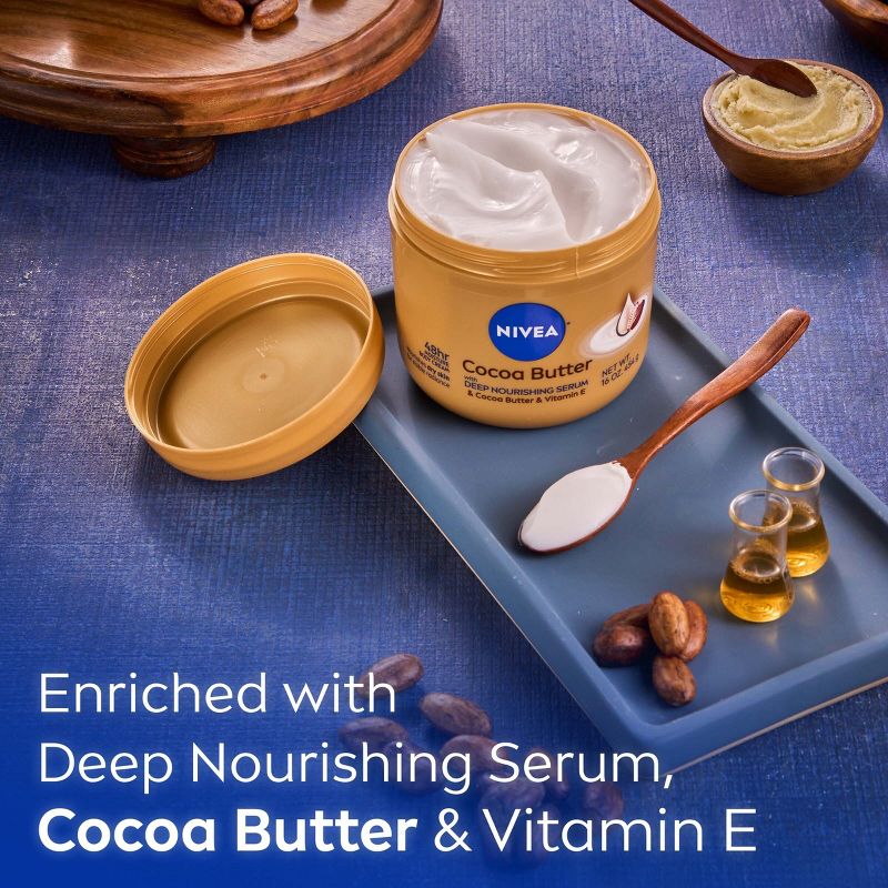 NIVEA Cocoa Butter Body Cream for Dry Skin - 16oz, 5 of 13