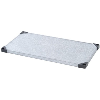 Quantum Storage Systems Shelf, Solid, 60"W X 24"D, 300 - 600 Lb. Capacity, Double Hemmed Perimeter With Marine Edge, 18 Gauge, Galvanized Steel, Nsf