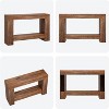 Wooden Console Table, 2-Tier Large Sofa Table with Storage, Wood Farmhouse Console Table for Living Room, Entryway, Hallway - 2 of 4