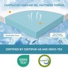 Dyonery 3 Inch Mattress Topper with Washable Cover, Soft Gel Memory Foam Bed Topper for Cooling Sleep, Pain Relief, Non-Slip, CertiPUR-US - 4 of 4