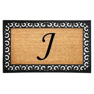Calloway Mills 104131830J Gabriel Monogram Doormat 18 In. x 30 In. (Letter J) - 1 of 1