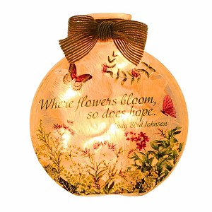 Stony Creek 4.5 Inch Garden Good Health Pe-Lit Jar Spring , Get Well Thinking You (1PC) - 1 of 4