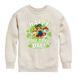 Boys' - Nickelodeon - Paw Patrol Graphic Long Sleeve Fleece Sweatshirt - 1 of 4