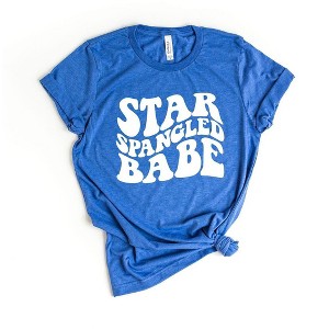 Simply Sage Market Women's Star Spangled Babe Short Sleeve Graphic Tee - 1 of 4