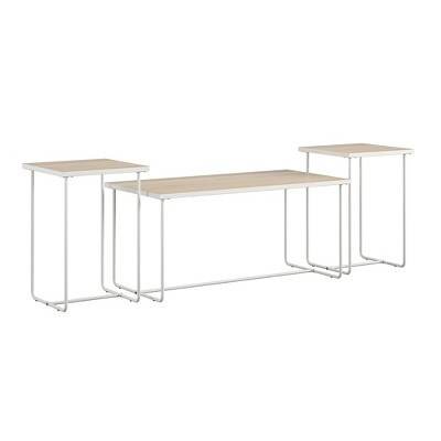 RealRooms Kently Coffee and End Table Set, Natural